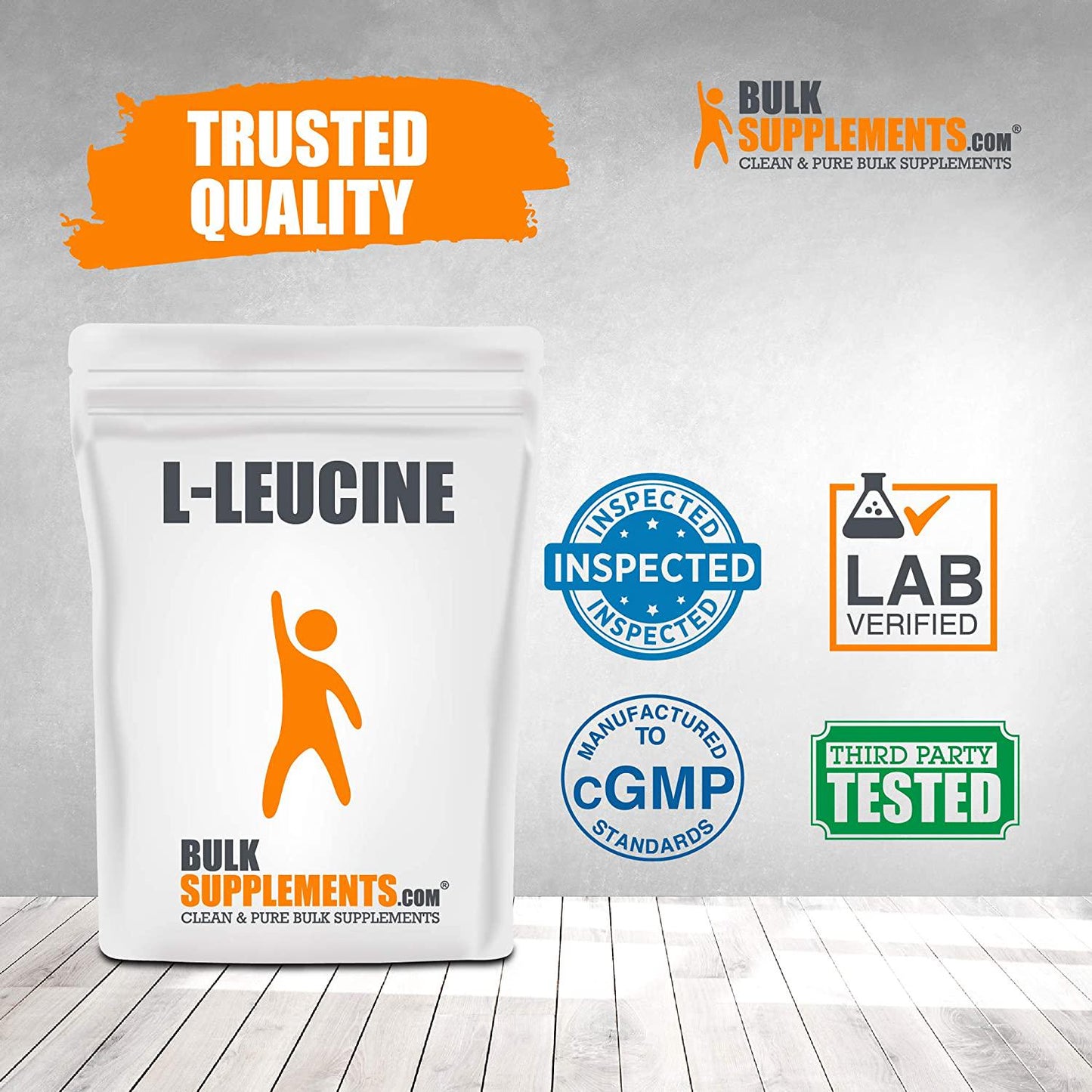 BulkSupplements.com L-Leucine - Amino Acid Powder - Amino Acids Supplement - BCAA Supplement - Amino Acid Nutritional Supplements - L Leucine Powder - BCAAs Amino Acids Powder (100 Grams - 3.5 oz)