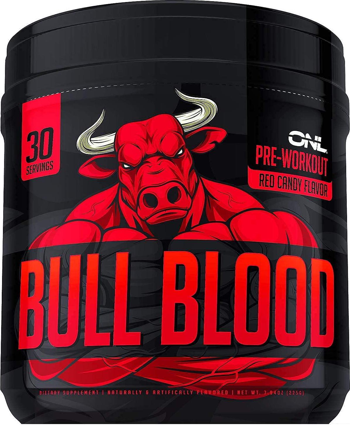 Bull Blood Ultimate Energy Boost - Extra Strength Energy, Focus, Blood Flow and Muscle Growth with Nitric Oxide, Creatine, Lion's Mane, Effective Pre Workout and Nitric Oxide Booster for Men and Women