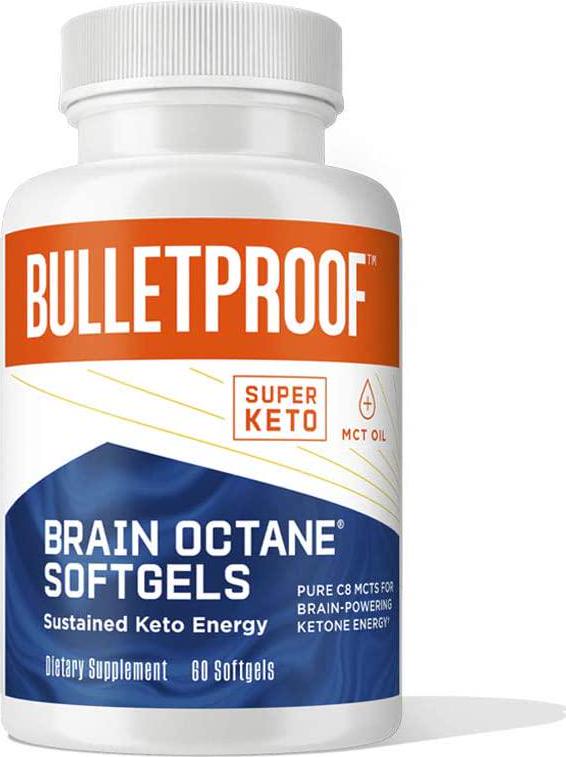 Bulletproof Brain Octane Softgels, Supports Cognitive Function and Gut Health (60 Softgels)