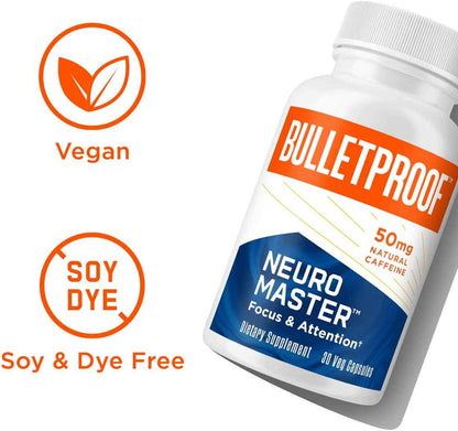 Bulletproof Neuromaster, Supports Memory and Focus (30 Capsules)