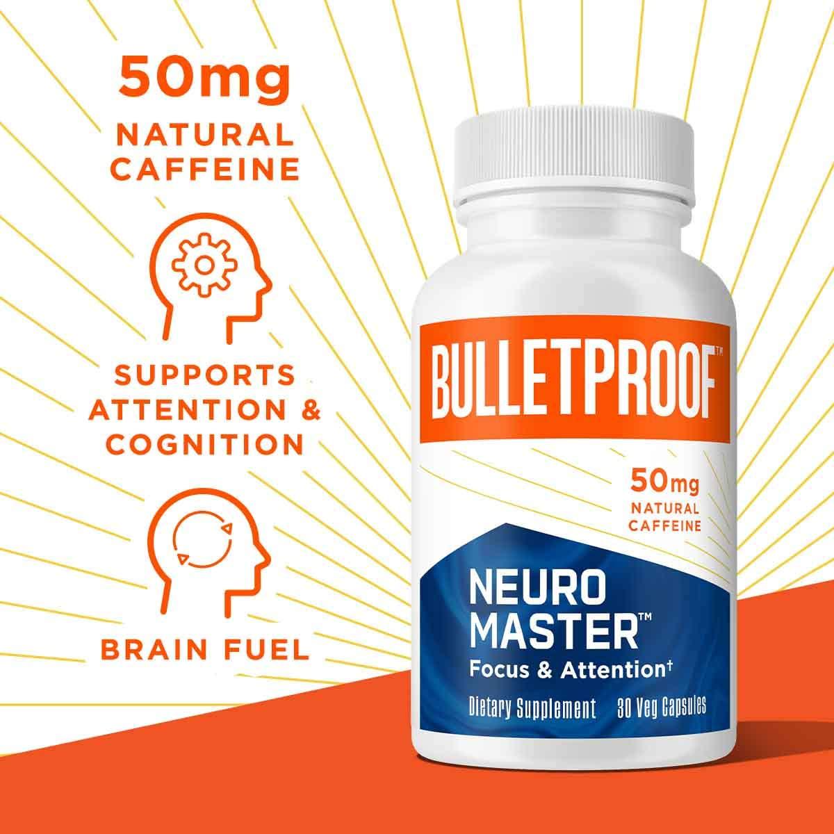 Bulletproof Neuromaster, Supports Memory and Focus (30 Capsules)