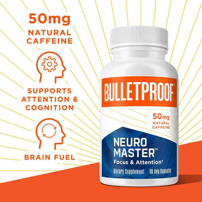 Bulletproof Neuromaster, Supports Memory and Focus (30 Capsules)