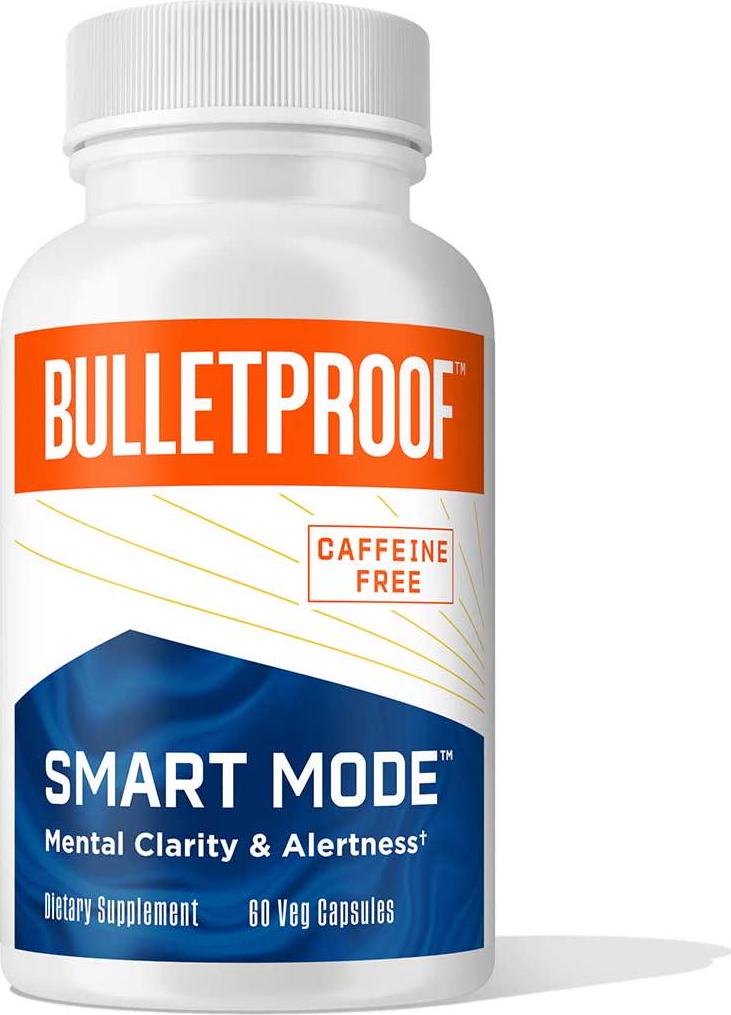 Bulletproof Smart Mode, Holistic Cognitive Nootropic Supplement, Powerful blend of 10 scientifically-studied ingredients for Brain Health, Memory, Attention, and Performance. Vegan Non-GMO (60 Capsules)