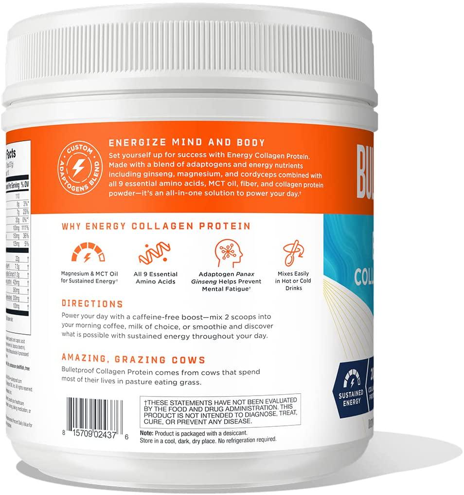 Bulletproof Vanilla Complete Daily Energy Collagen Protein, 12.7 OZ