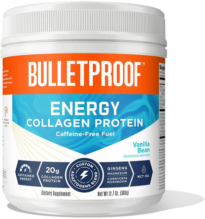 Bulletproof Vanilla Bean Complete Daily Energy Collagen Protein, 12.7 OZ