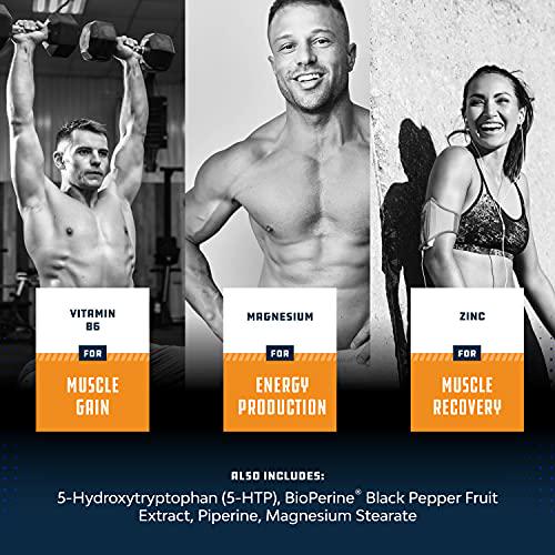 Bundle of Tri Phase Creatine Pills 5g and ZMA Supplements - Muscle Mass Gainer and Muscle Recovery - Muscle Growth Mineral Complex