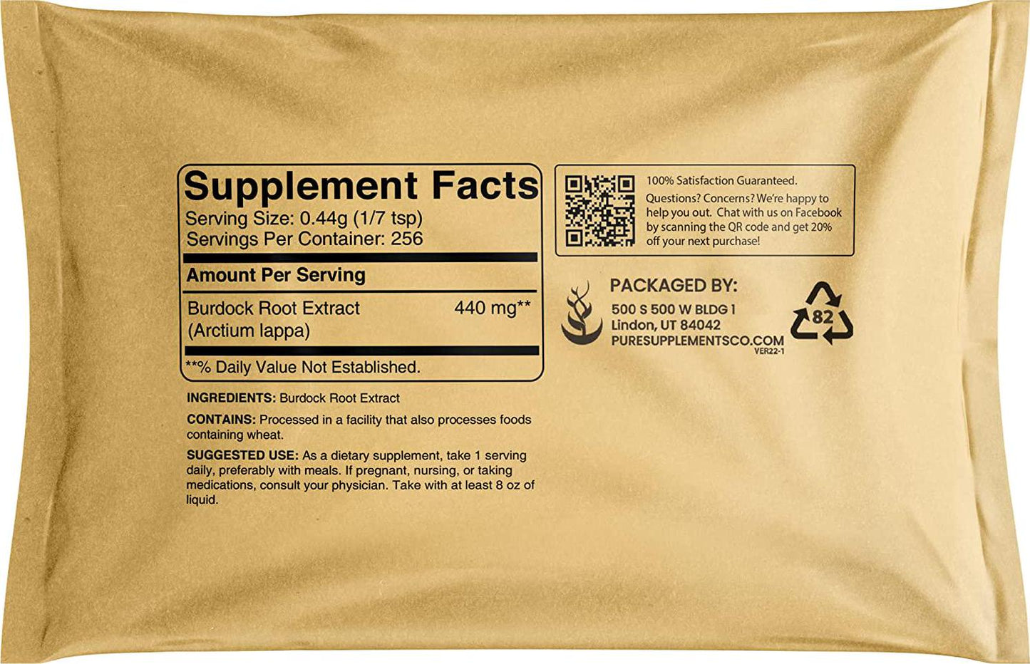 Burdock Root (4 oz) Rich in Antioxidants, May Support Circulation