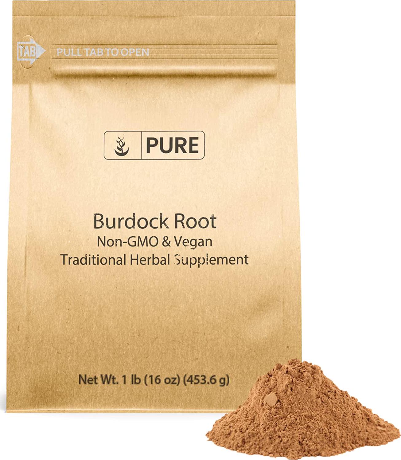 Burdock Root Extract Powder (1 lb) Non-GMO, 100% Pure, Bone and Joint Support (16 oz)