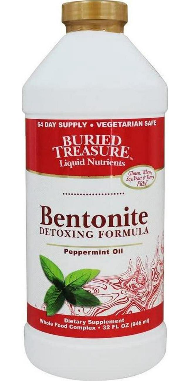 Buried Treasure Bentonite Detoxing Formula Peppermint Oil - 32 fl oz
