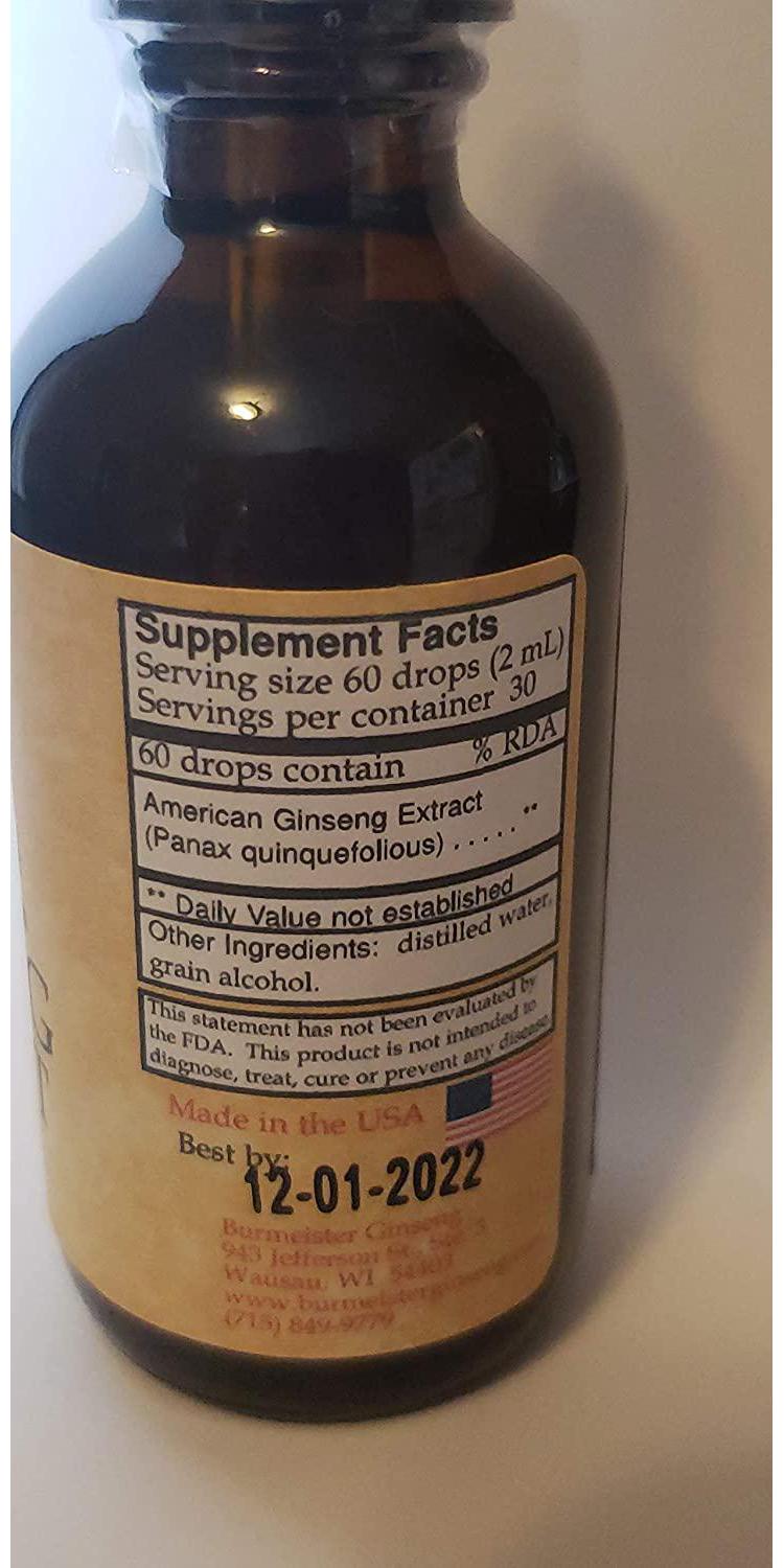 Burmeister Ginseng WI-Grown American Ginseng Extract, 2 fl oz