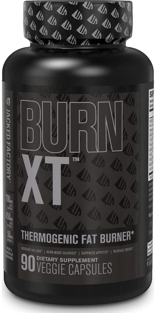 Burn XT Black Thermogenic Fat Burner - Weight Loss Supplement, Appetite Suppressant, Nootropic Energy Booster W/TeaCrine - Premium Acetyl L-Carnitine, Green Tea Extract, Capsimax - 90 Veg Diet Pills