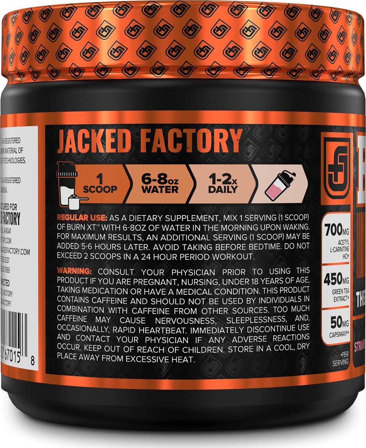 Burn-XT Thermogenic Fat Burner Powder - Weight Loss Supplement, Appetite Suppressant, Pre Workout Energy Booster - Acetyl L Carnitine, Green Tea Extract (EGCG), Capsimax - 30 Sv, Strawberry Lemonade