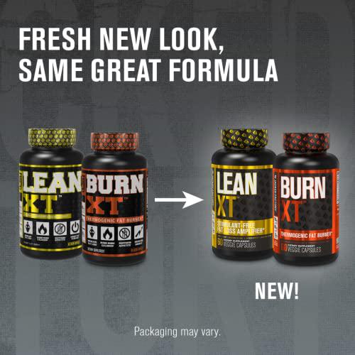 Burn XT Thermogenic Fat Burner and Lean XT Caffeine Free Weight Loss Supplement