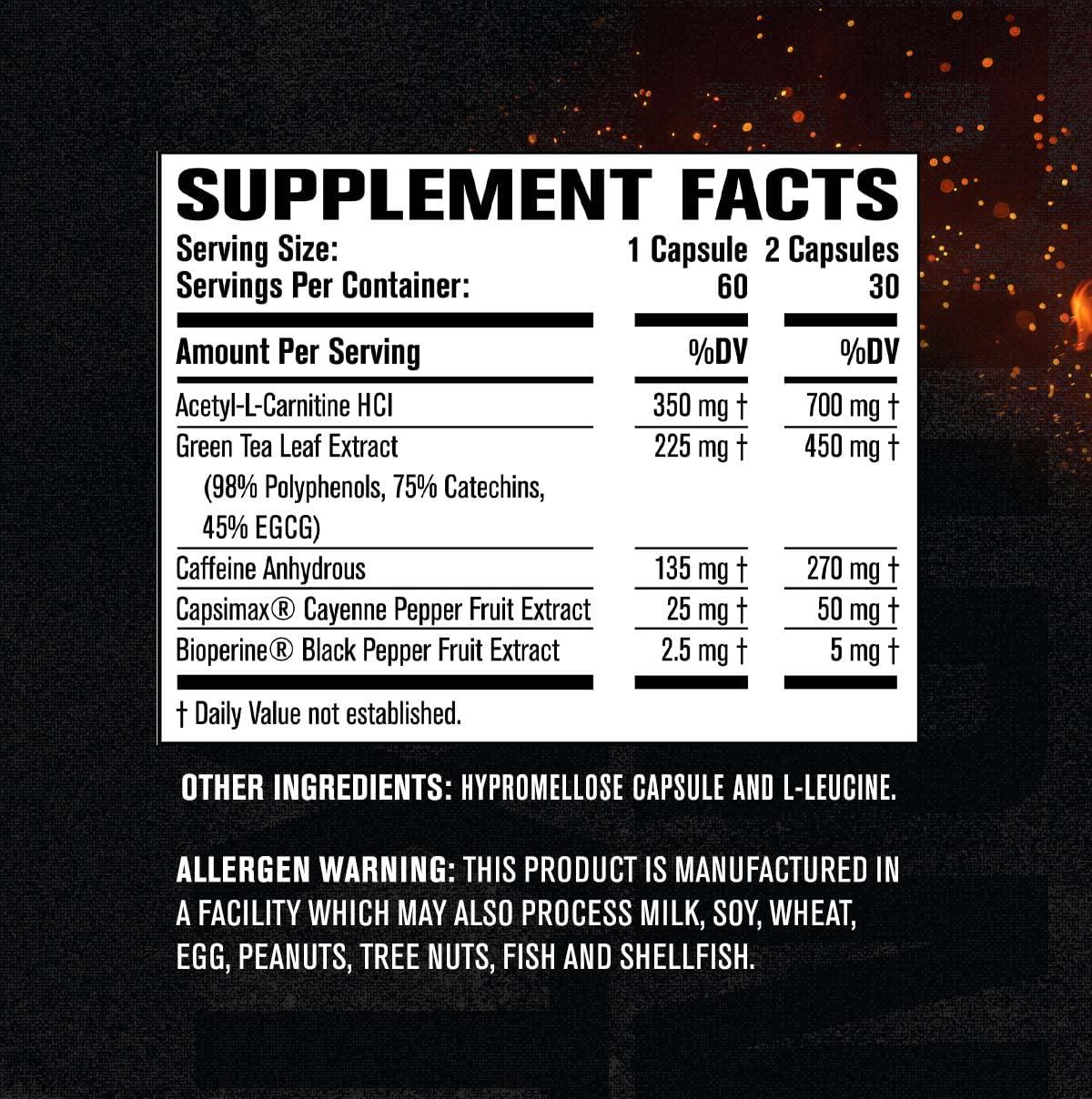 Burn-XT Thermogenic Fat Burner - Weight Loss Supplement, Appetite Suppressant, and Energy Booster - Premium Fat Burning Acetyl L-Carnitine, Green Tea Extract, and More - 60 Natural Veggie Diet Pills