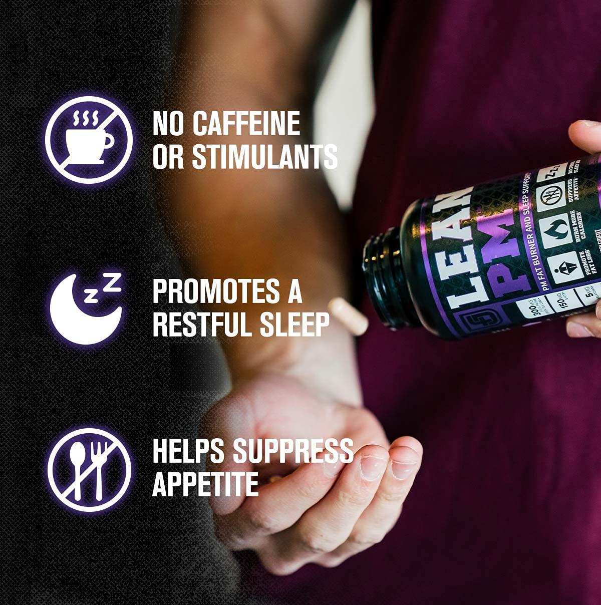 Burn XT Thermogenic Fat Burner and Lean PM Nighttime Weight Loss Supplement for Men and Women 60 Veggie Diet Pills