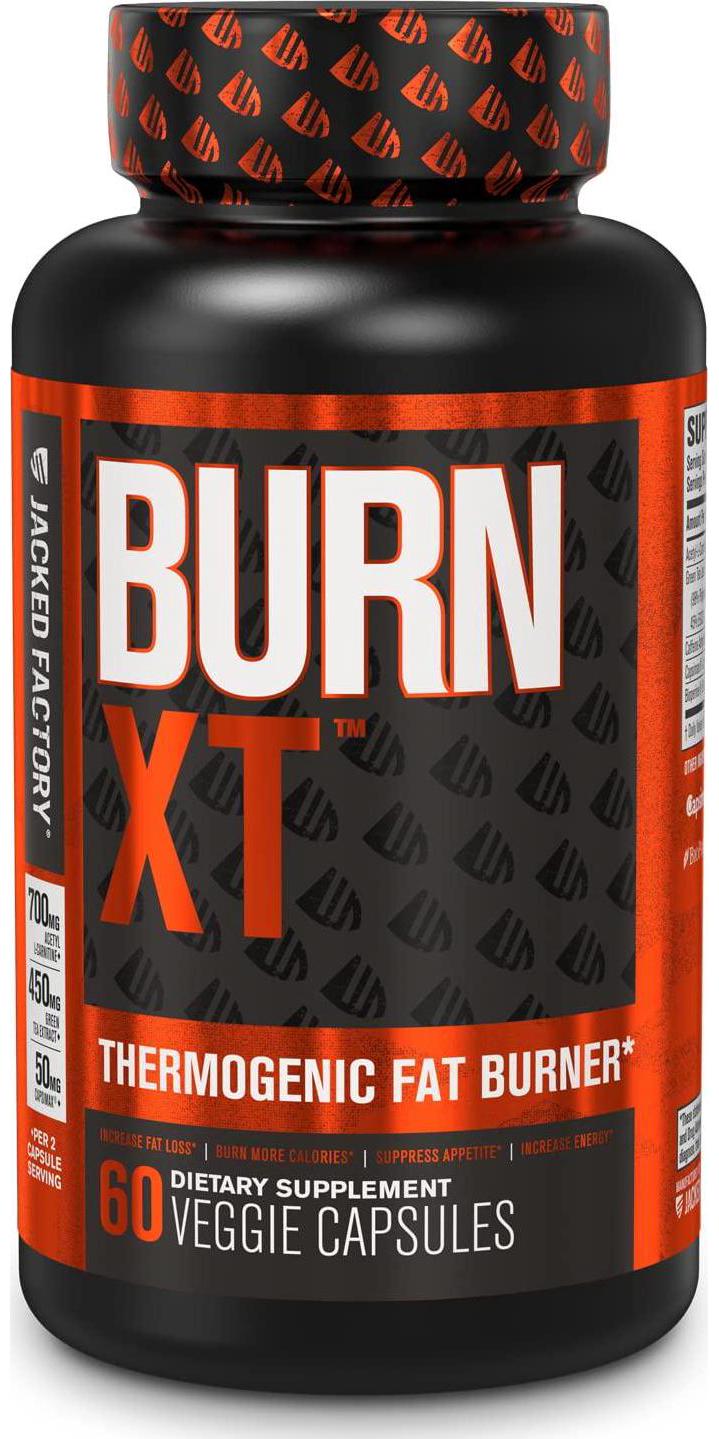 Burn-XT Thermogenic Fat Burner - Weight Loss Supplement, Appetite Suppressant, and Energy Booster - Premium Fat Burning Acetyl L-Carnitine, Green Tea Extract, and More - 60 Natural Veggie Diet Pills