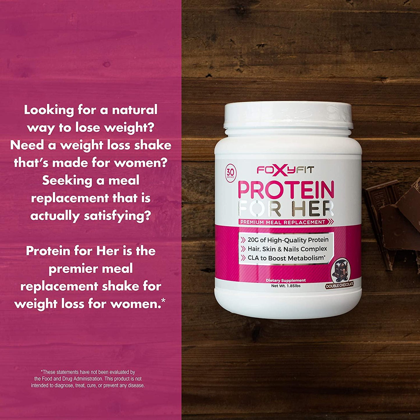 Burn for Her and Protein for Her (Vanilla Cupcake) by Foxy Fit Weight Loss and Muscle Building Bundle