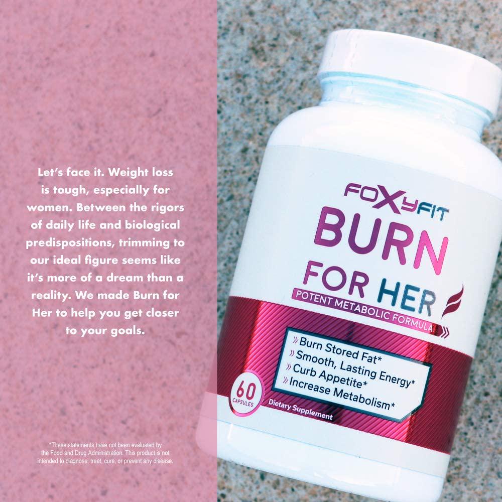 Burn for Her and Protein for Her (Vanilla Cupcake) by Foxy Fit Weight Loss and Muscle Building Bundle