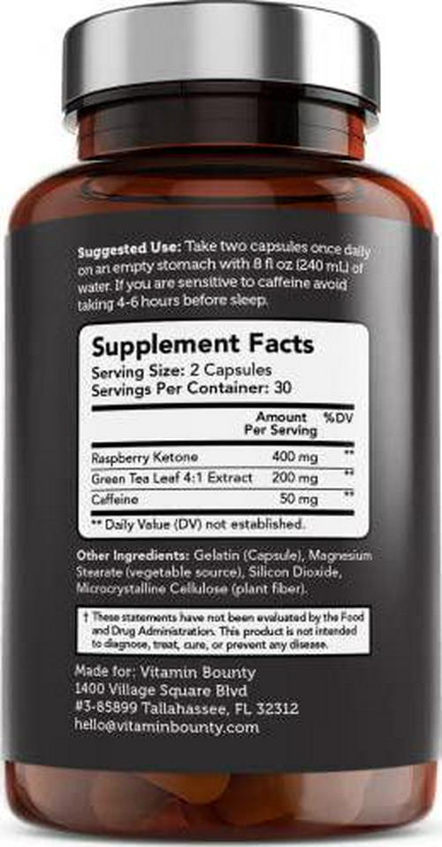 Burn on Keto Pills - Premium Raspberry Ketones and Green Tea, Promote Ketosis, Boost Energy and Focus