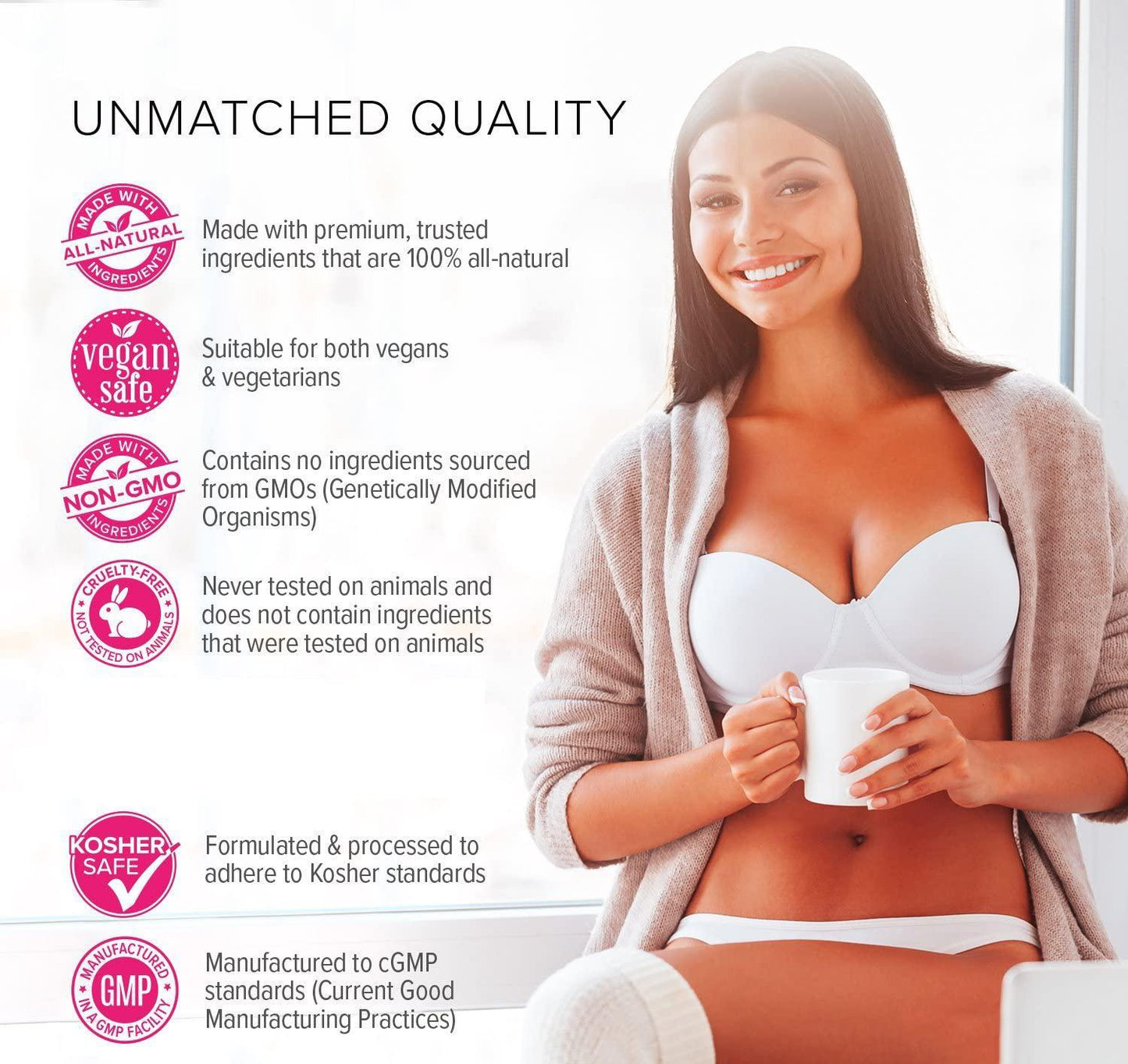 Bustmaxx - All Natural Breast Enhancement and Enlargement Pills (2 Bottles) | Bust Amplification Supplement with Saw Palmetto, Fenugreek and Dong Quai, 120 Count