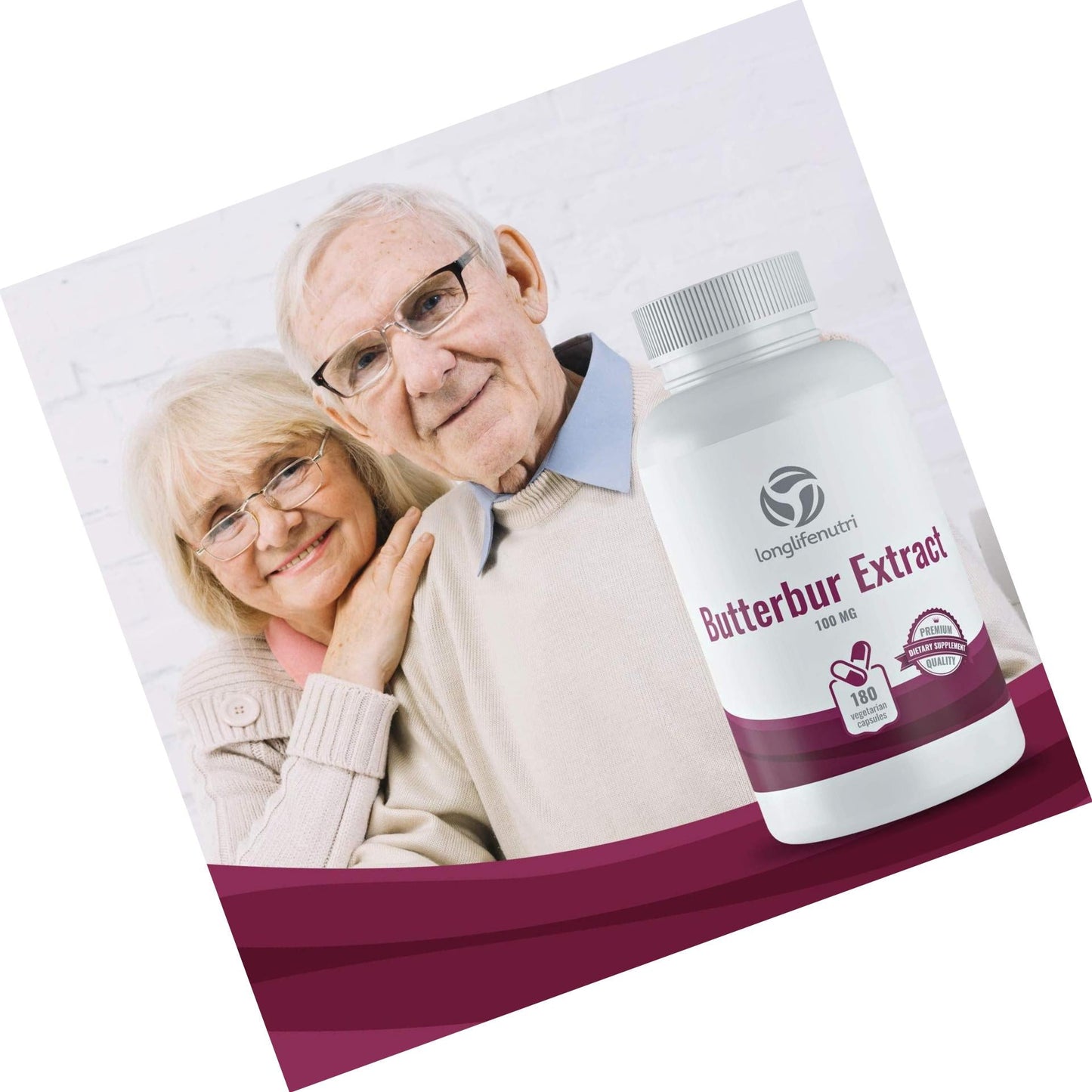 Butterbur Extract 100mg 180 Vegetarian Capsules | Made in USA | Natural Headache Supplement | Migraine and Allergy Relief | Supports Healthy Bladder and Inflammation | 100 mg Pure Powder Pill Formula