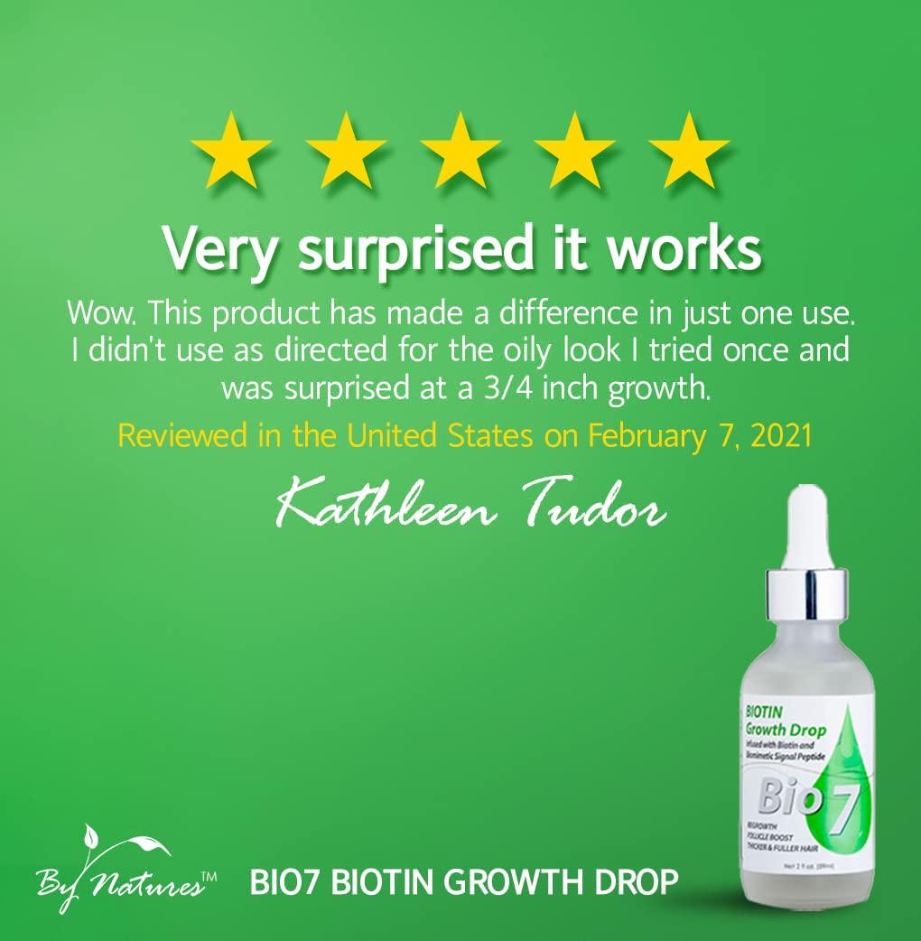 By Natures Bio 7 Biotin Growth Drop 576181 2oz