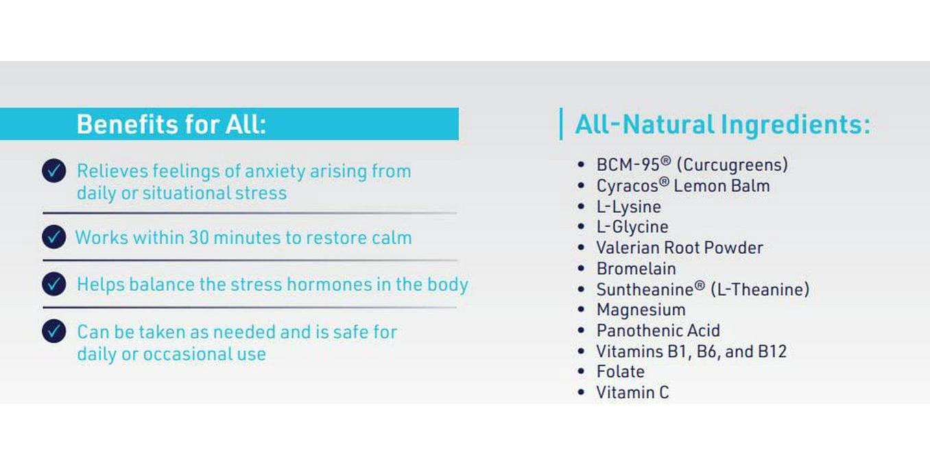 CALMPOSURE | Relieve Situational Stress and Anxious Feelings | All-Natural and Side-Effect Free | Take Before or During Stressful Situations