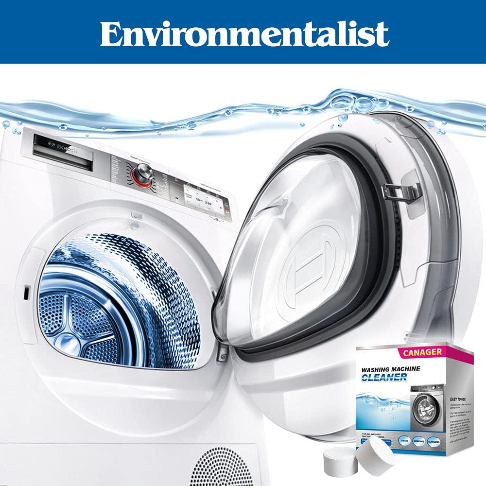 CANAGER Washing Machine Cleaner Tablets, Deeply Cleans Front Loading, Top Loading Washer-6 Tablets