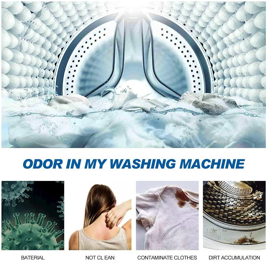 CANAGER Washing Machine Cleaner Tablets, Deeply Cleans Front Loading, Top Loading Washer-6 Tablets