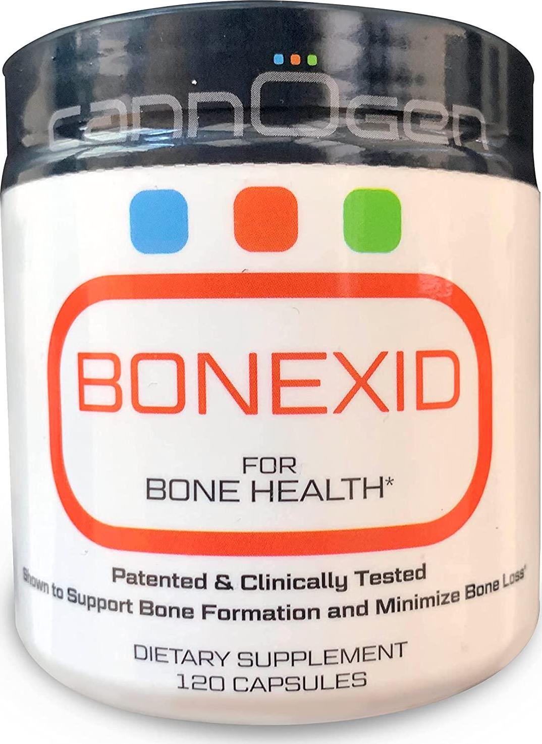 CANNOGEN BONEXID for Bone Health - Organic Vitamin D3, Magnesium and Potassium Supplements for Women and Men - Maintain Bone Health and Decrease Calcium Loss with Bone Strength Supplement - 120 Capsules
