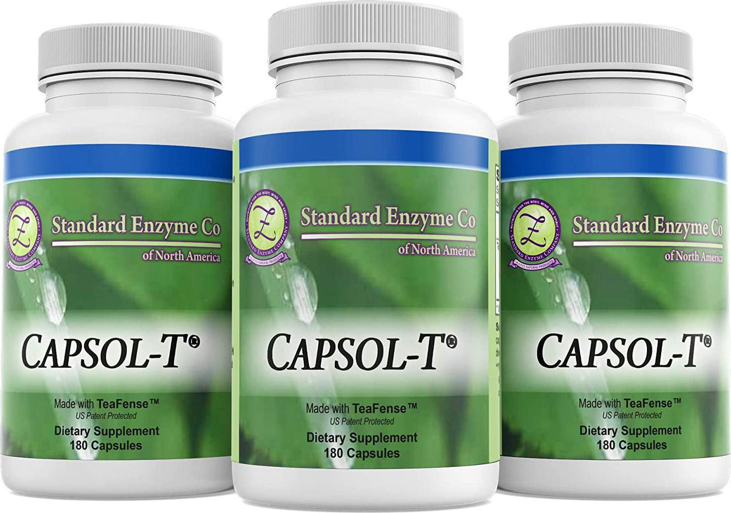 CAPSOL-T - Food Based Supplement - Made with Decaffeinated Green Tea and Red Chili Pepper Extracts (180 Capsules)