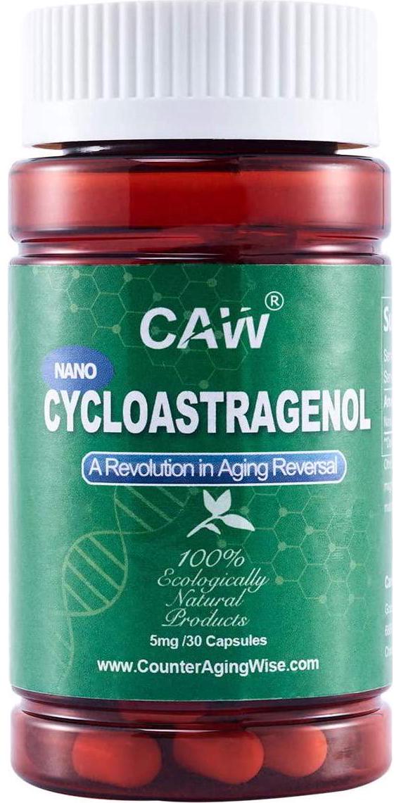 CAW Nano Cycloastragenol | 5Mg 30Enteric-Coated Capsules 6bottles(180caps in Total)