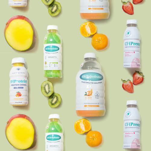 CF Nutrition CF(Rehydrate) Electrolyte Drink Solution, Rehydration Relief for Kids and Adults, Sport Recovery Drink, Vegan, Gluten-Free, Kiwi Strawberry, 33.8 Fl Oz (Pack of 2)