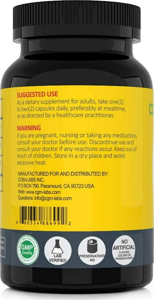 CGM Labs- Non Acidic Vitamin C 1500mg with Calcium. Gentle on Stomach, Immune/Bone Support- 100 Caps