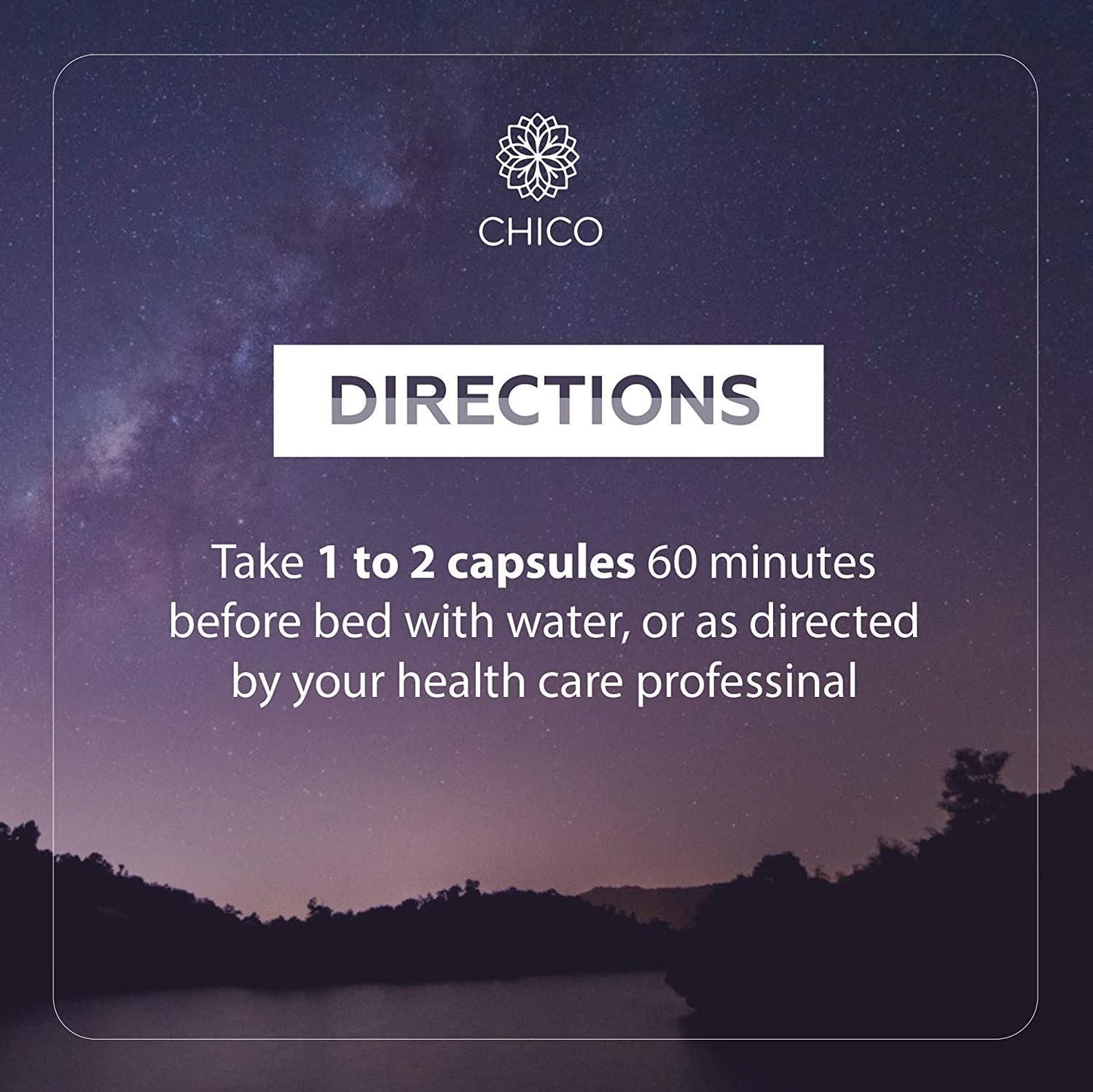 CHICO Sleep Aid Herbal Complex - Natural Supplement Formula with Lavender, Chamomile, Passionflower, Valerian Root - Promotes Deep and Restful Sleep, Calm Mood and Stress Relief - 100 Vegan Capsules