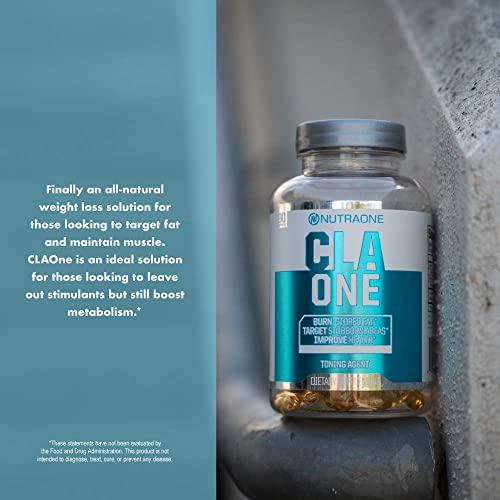 CLAOne Weight Management Supplement from NutraOne Nutrition Conjugated Linoleic Acid (CLA) Natural Weight Loss Support Aid* (90 Capsules)