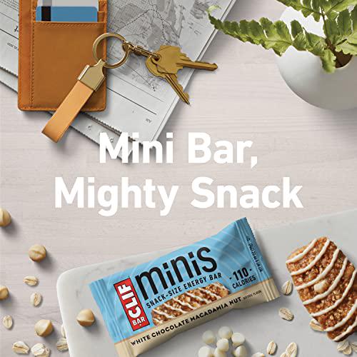 CLIF BARS - White Chocolate Macadamia - 10 Full Size and 10 Mini Energy Bars - Made with Organic Oats - Plant Based - Vegetarian - Kosher (2.4oz and 0.99oz Protein Bars, 20 Count) Exclusive