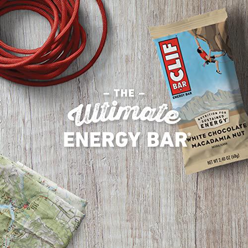 CLIF BARS - White Chocolate Macadamia - 10 Full Size and 10 Mini Energy Bars - Made with Organic Oats - Plant Based - Vegetarian - Kosher (2.4oz and 0.99oz Protein Bars, 20 Count) Exclusive