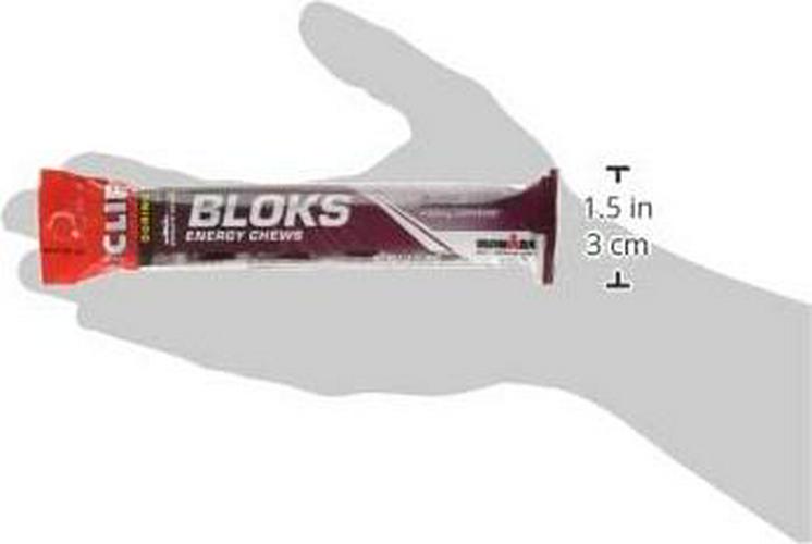 CLIF BLOKS Energy Chews - Black Cherry with 50mg Caffeine - Non-GMO - Plant Based Food - Fast Fuel for Cycling and Running-Workout Snack (2.1 Ounce Packet, 18 Count) - (Assortment May Vary)