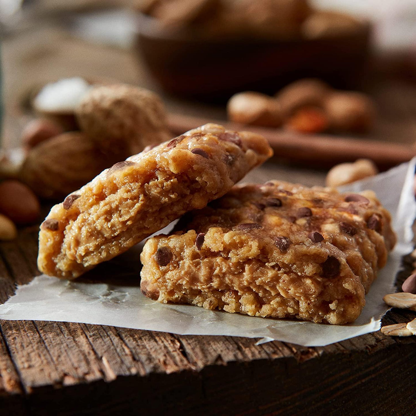 CLIF Nut Butter Bar - Organic Snack Bars - Chocolate Chip Peanut Butter - Organic - Plant Protein - Non-GMOÂ (1.76 Ounce Protein Snack Bars, 5 Count)