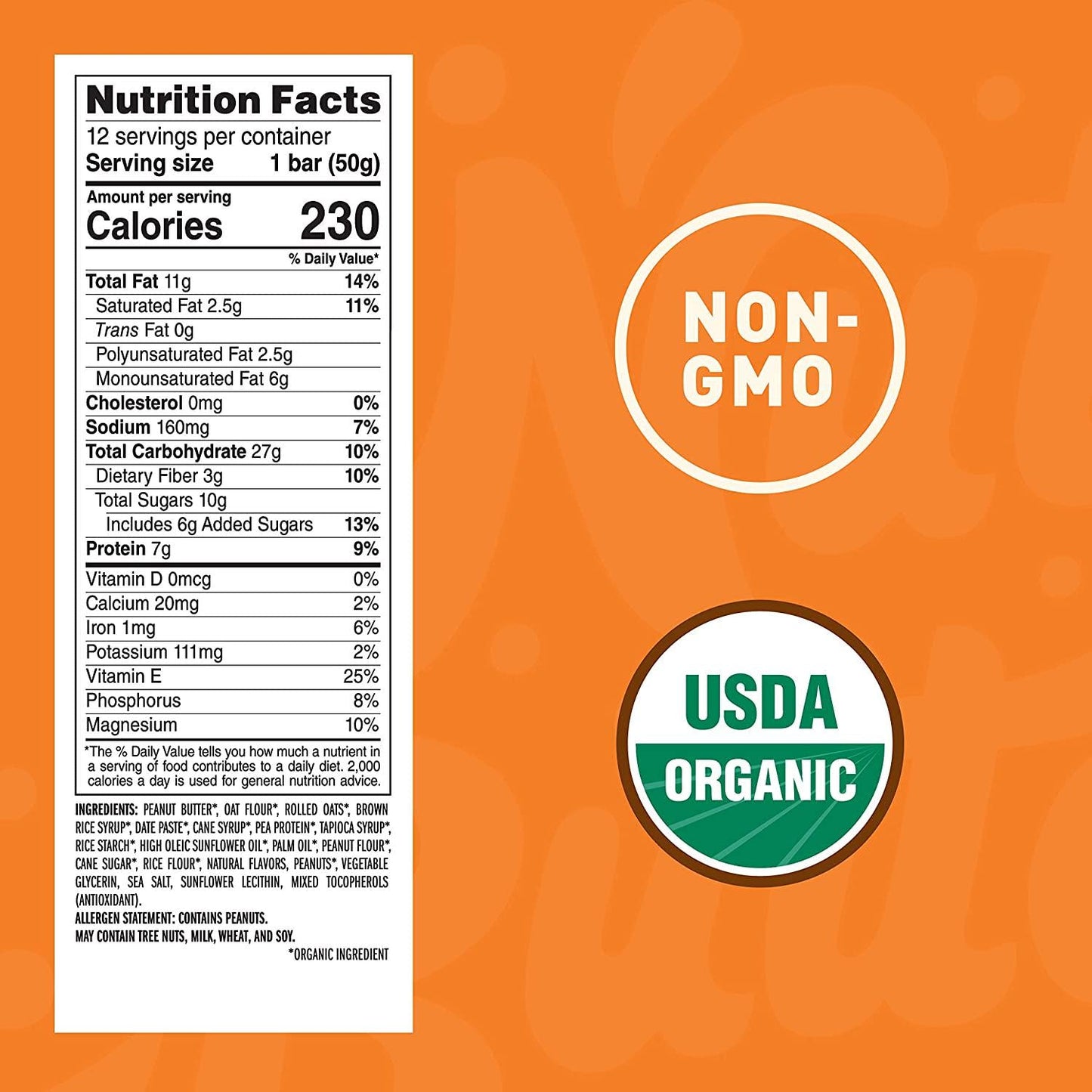 CLIF Nut Butter Bar - Organic Snack Bars - Peanut Butter - Organic - Plant Protein - Non-GMOÂ (1.76 Ounce Protein Snack Bars, 12 Count)