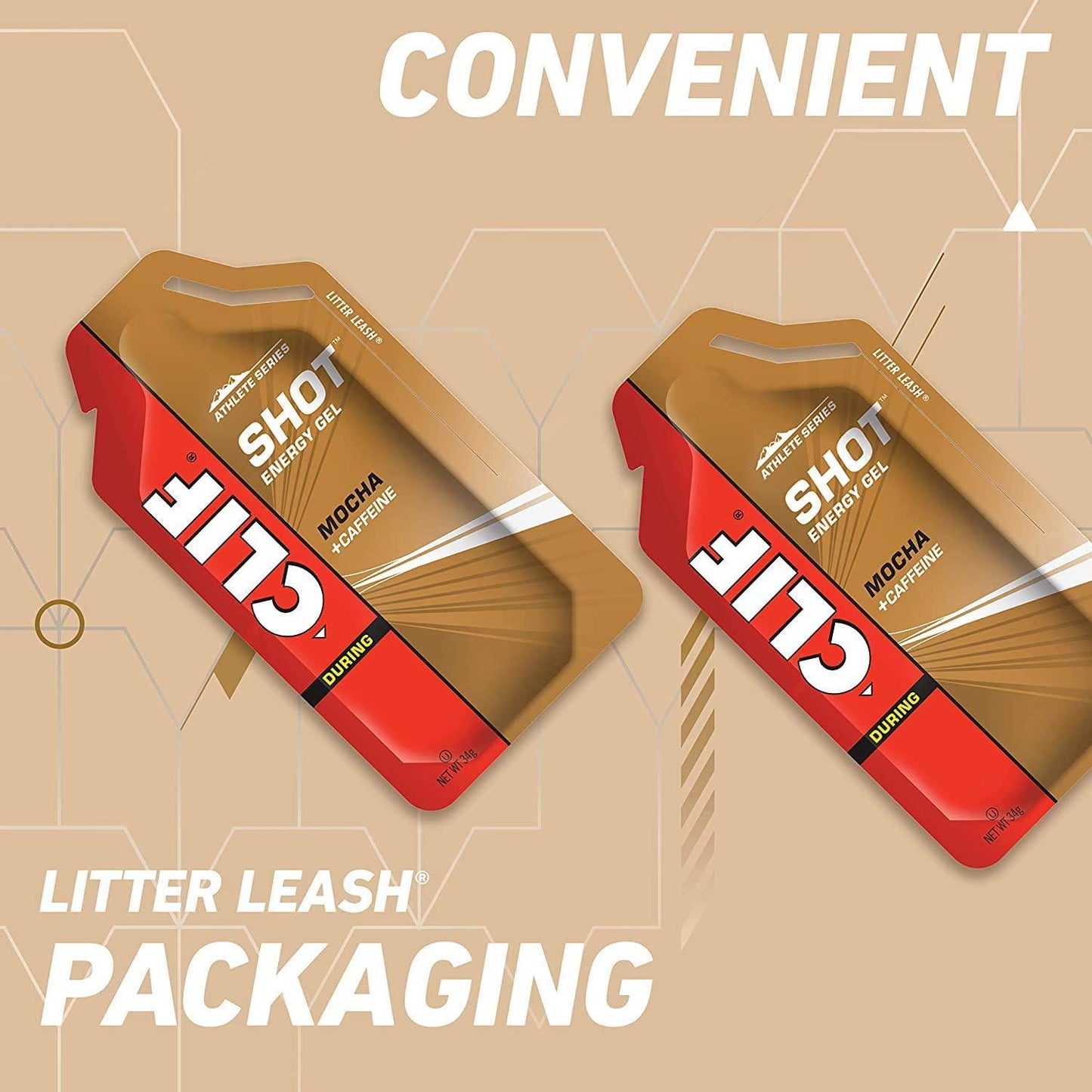 CLIF SHOT - Energy Gels - Mocha- Non-GMO - Non-Caffienated - Fast Carbs for Energy - High Performance and Endurance - Fast Fuel for Cycling and Running (1.2 Ounce Packet, 48 Count)