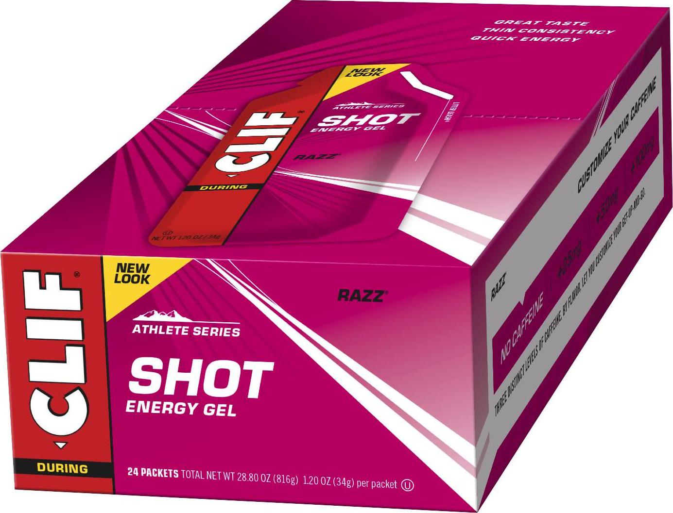 CLIF Shot Energy Gel Razz (Raspberry) 24x34g