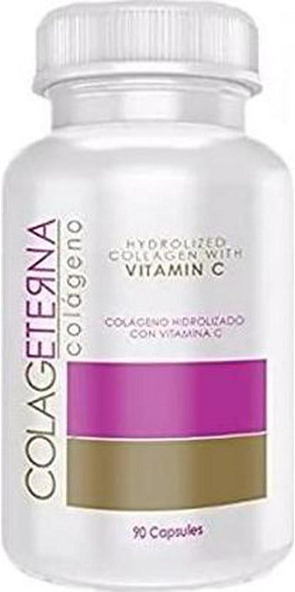 COLAGETERNA (2 Bottles) Hydrolyzed Collagen with Vitamin C Colageno hidrolizado