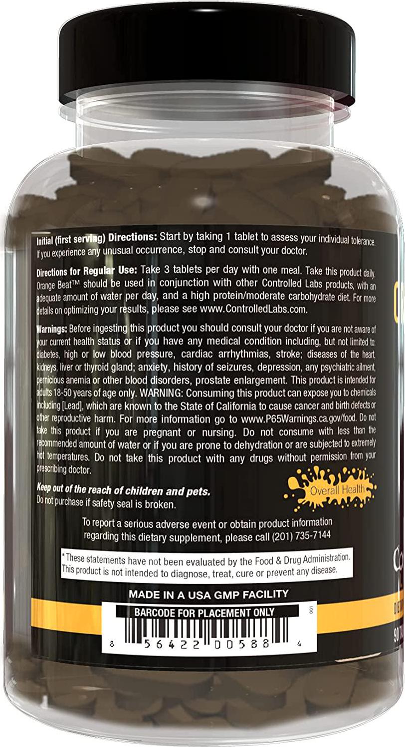 CONTROLLED LABS Orange Beat Capsules, 90-Count