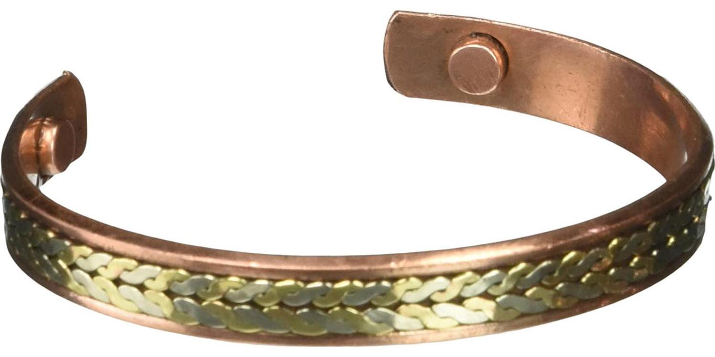 COPPER MAGNETIC BRACELETS Elegant Copper Magnetic Bracelet, 0.02 Pound
