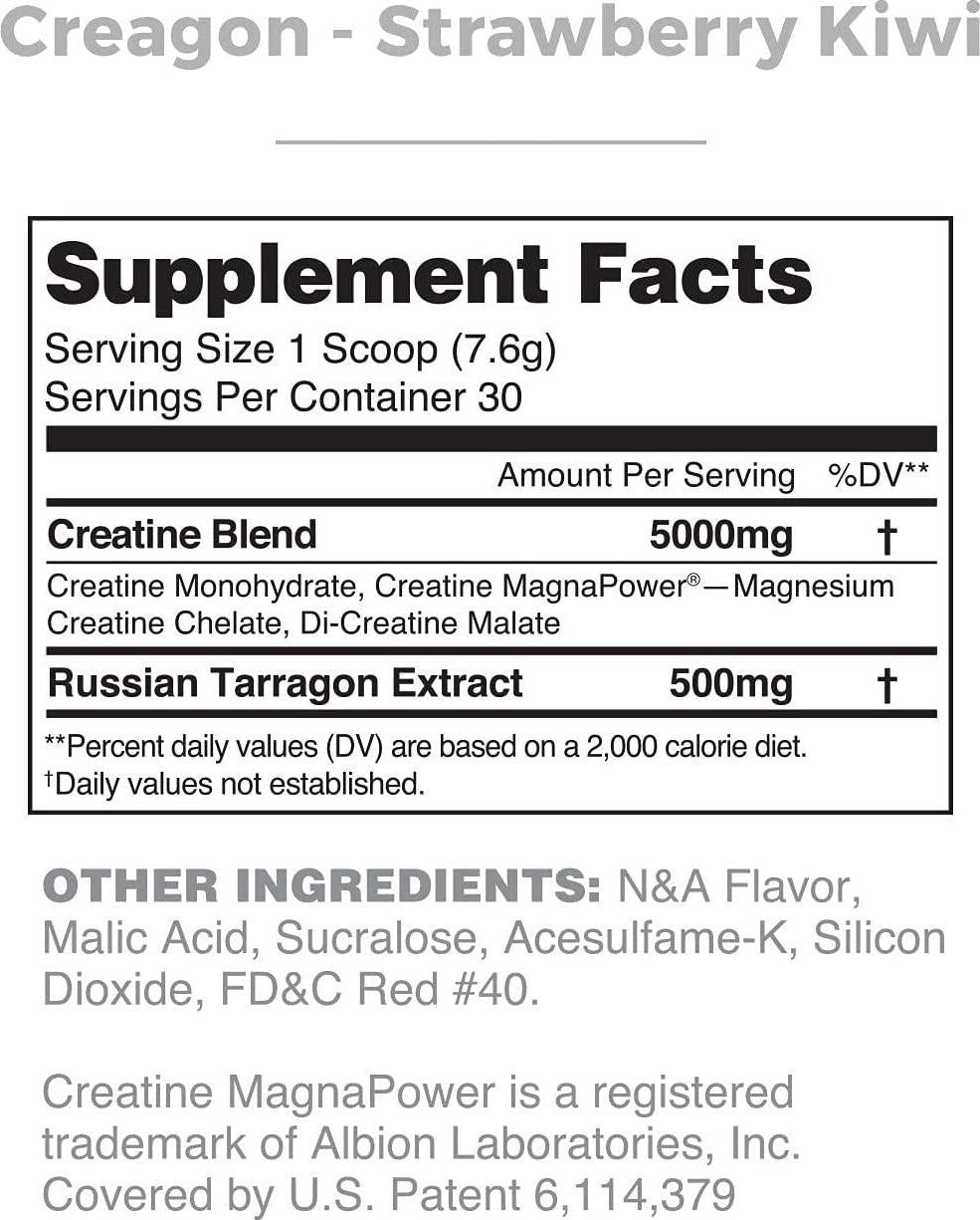 CREAGON-Next Generation Creatine with Russian Tarragon (Strawberry Kiwi)