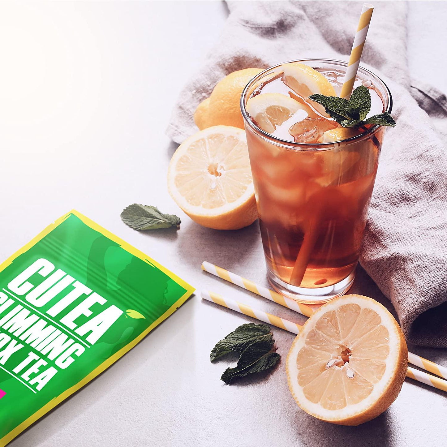 CUTEA Detox Tea for Weight Loss and Belly Fat - Herbal Tea for Bloating Relief, Metabolism Booster, Appetite Suppressant and Flat Stomach - 14 Day Teatox