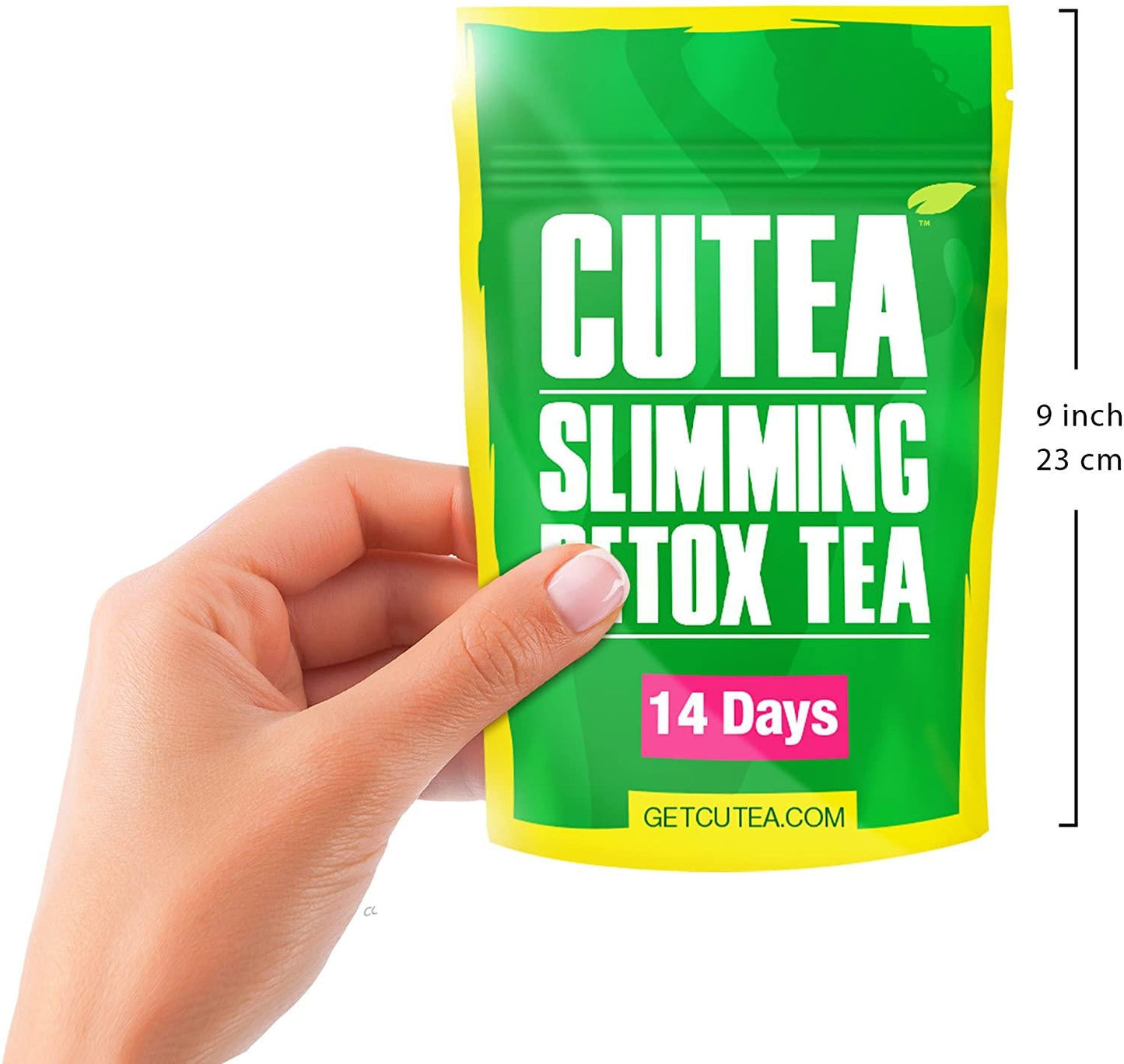 CUTEA Detox Tea for Weight Loss and Belly Fat - Herbal Tea for Bloating Relief, Metabolism Booster, Appetite Suppressant and Flat Stomach - 14 Day Teatox