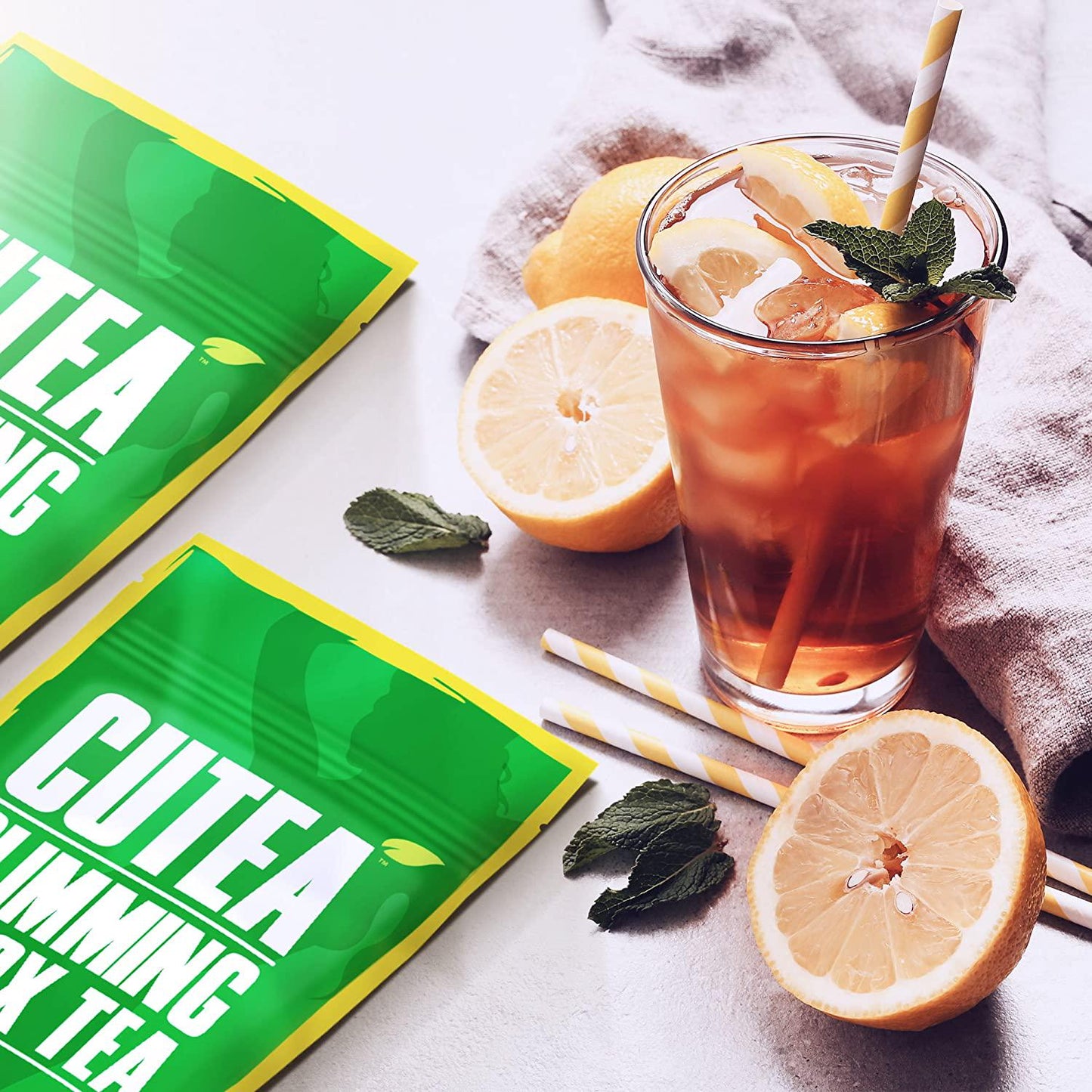 CUTEA Detox Weight Loss Tea - 14 Day Cleanse - Natural Herbal Tea Supplement - Burn Fat and Boost Energy - Control Appetite and Cleanse The Body with Rich Antioxidants -Reduce Belly Fat for Women and Men.